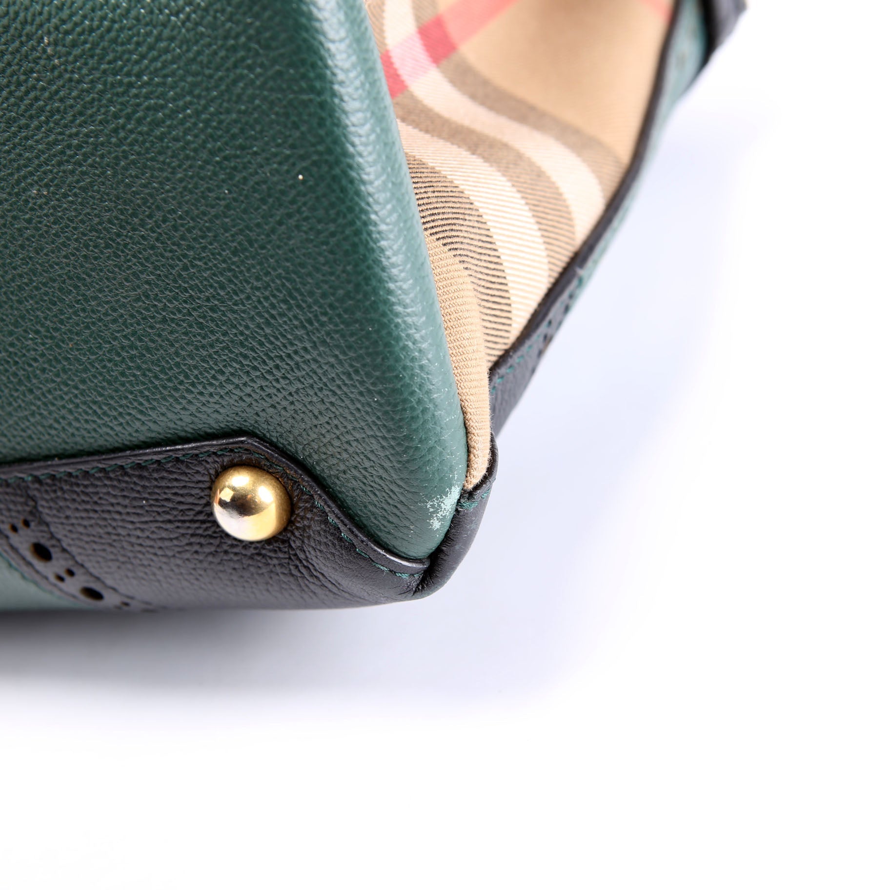 4067302 Banner Tote Medium Green Brogue