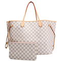 Neverfull With Wallet GM Damier Azur Pink