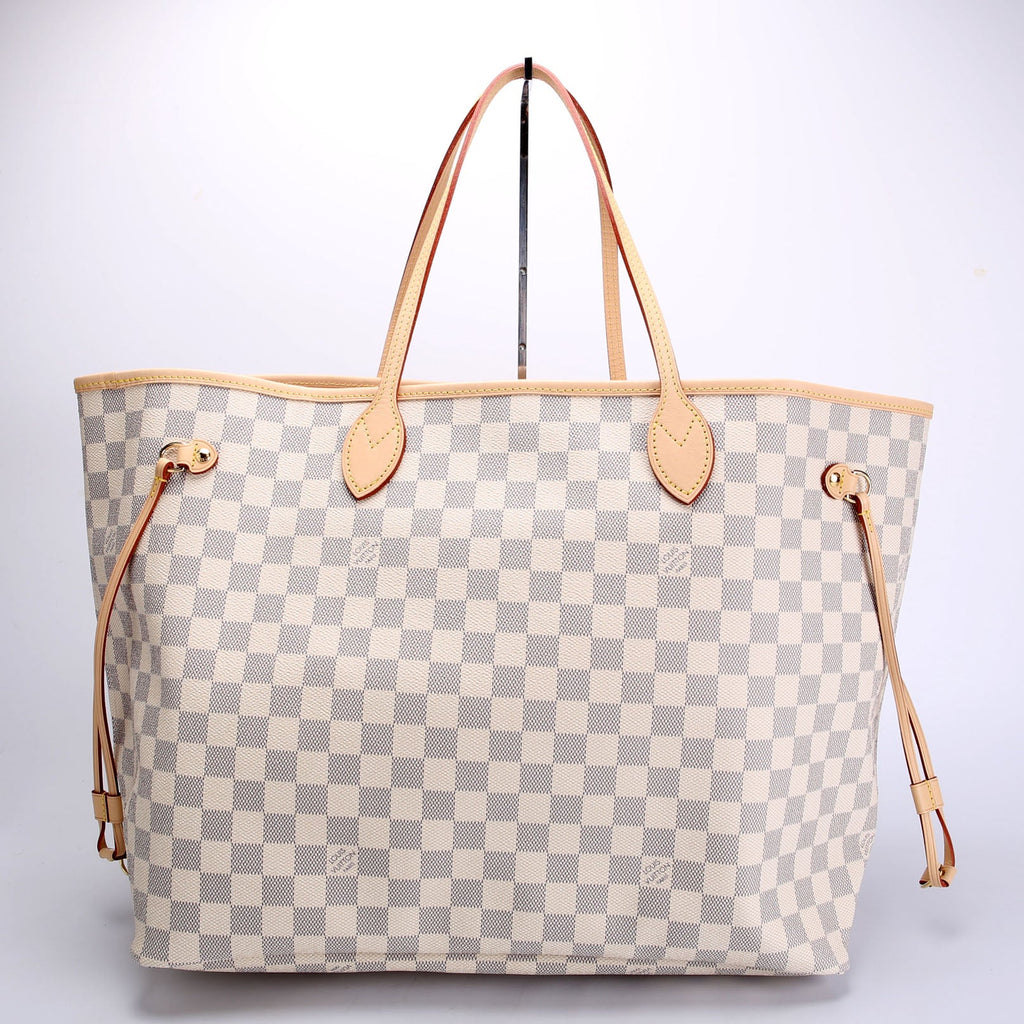 Neverfull With Wallet GM Damier Azur Pink