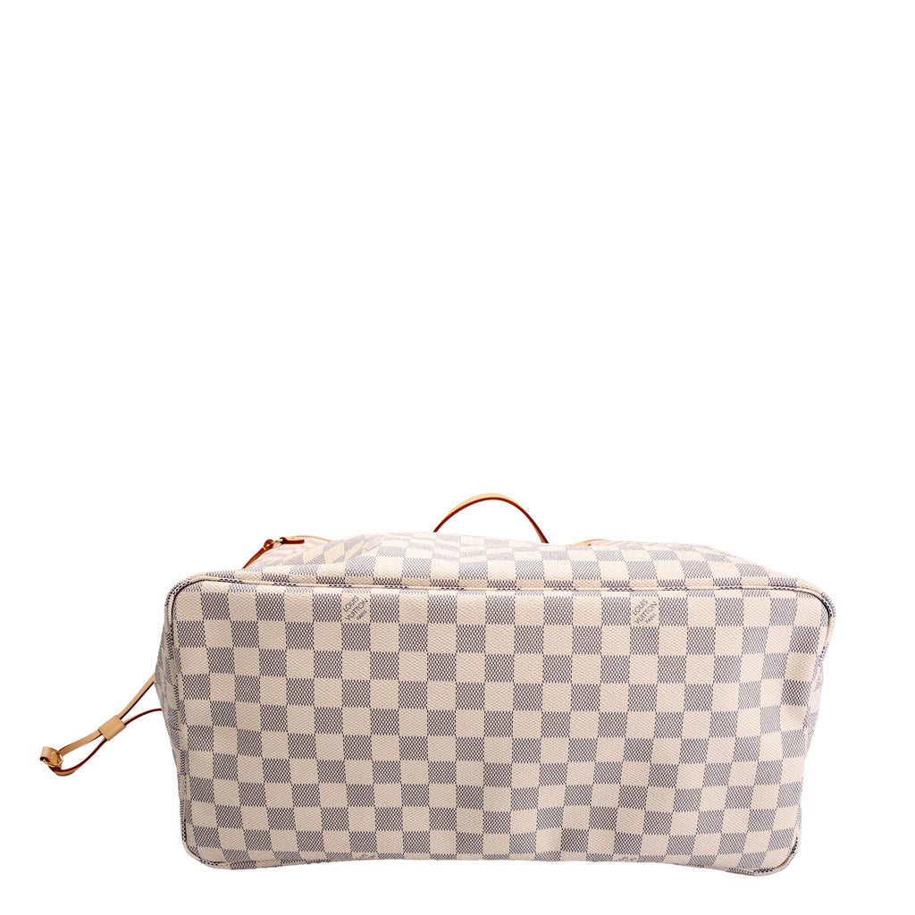 Neverfull With Wallet GM Damier Azur Pink