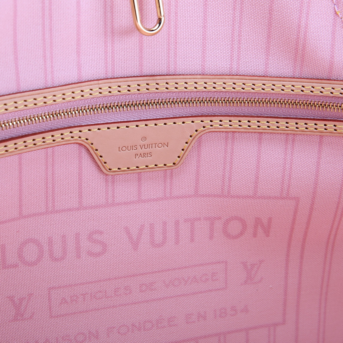 Neverfull With Wallet GM Damier Azur Pink