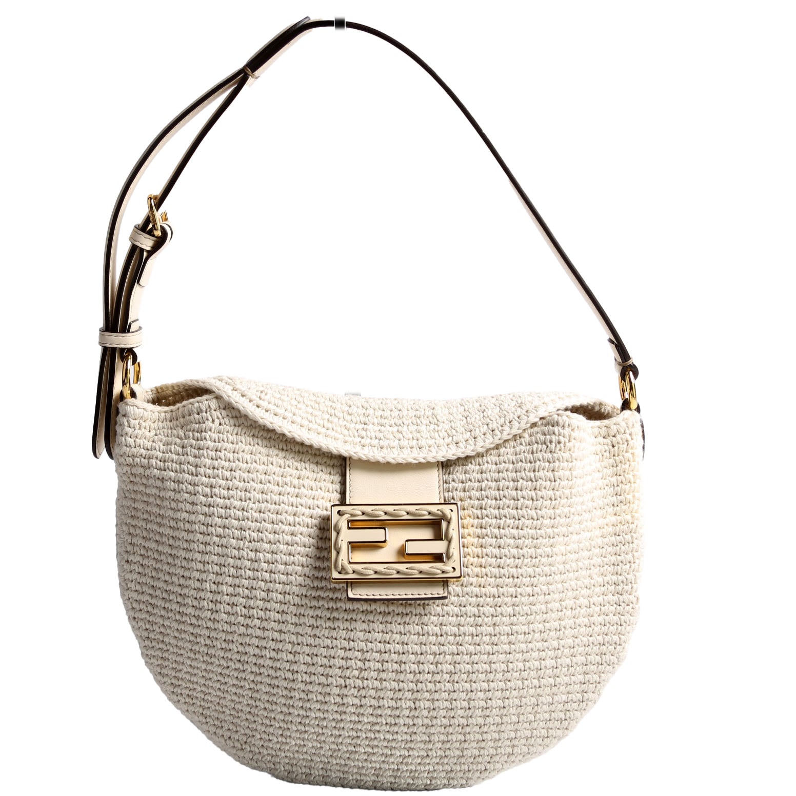 8BR790 Croissant Crochet Cream