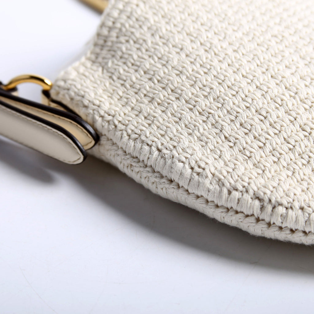 8BR790 Croissant Crochet Cream