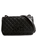 CC Filigree Flap Bag Medium Lambskin 30M Black
