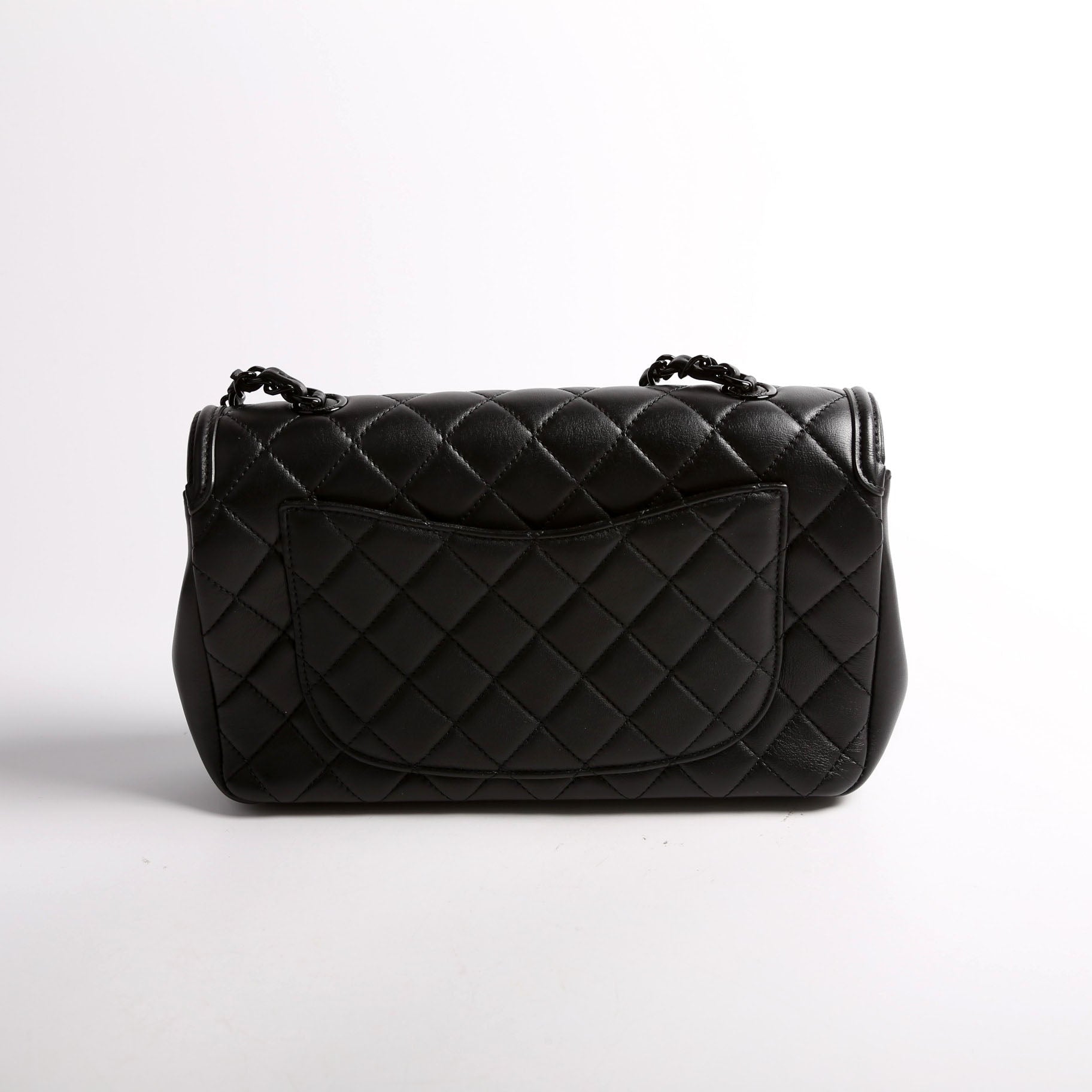 CC Filigree Flap Bag Medium Lambskin 30M Black