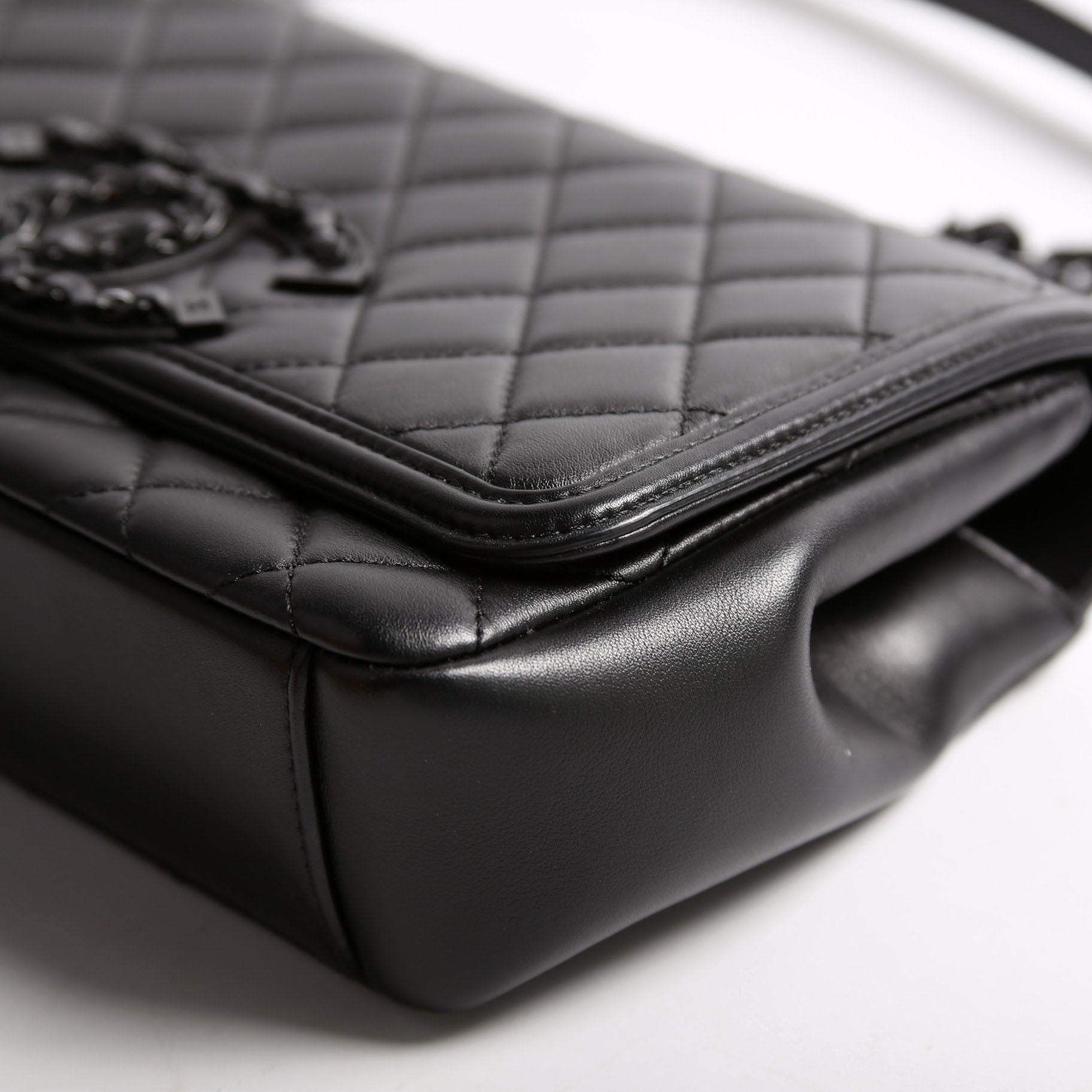CC Filigree Flap Bag Medium Lambskin 30M Black