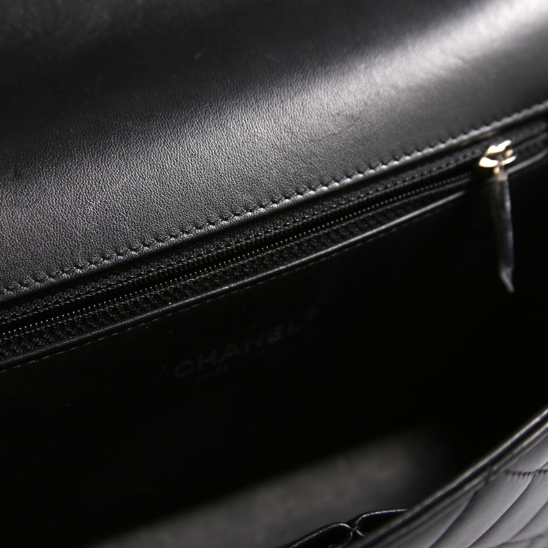 CC Filigree Flap Bag Medium Lambskin 30M Black