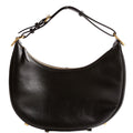 8BR798 Fendigraphy Small Leather Hobo Black