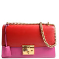 Gucci 409486 Padlock Calfskin Shoulder Medium Pink/Red
