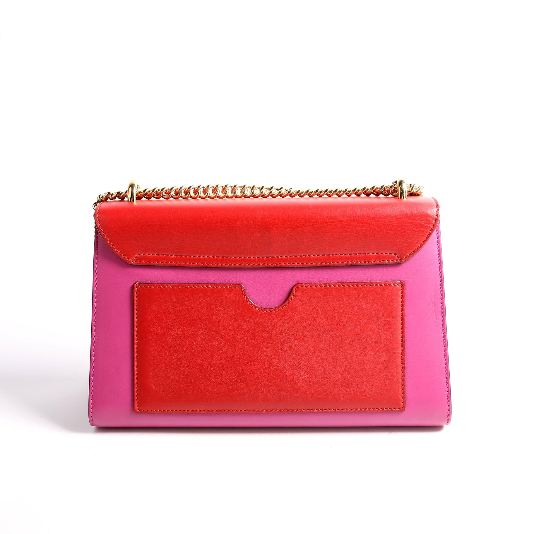 Gucci 409486 Padlock Calfskin Shoulder Medium Pink/Red