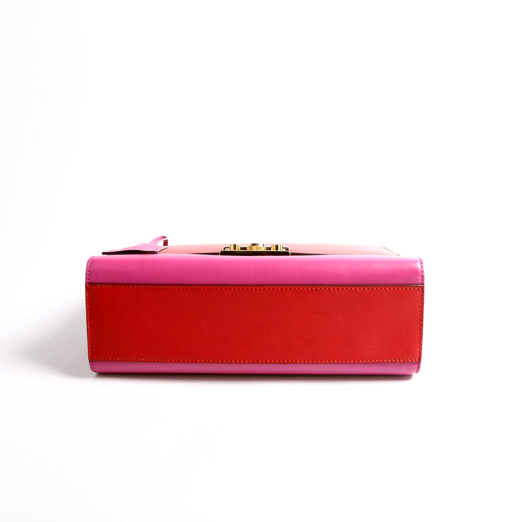 Gucci 409486 Padlock Calfskin Shoulder Medium Pink/Red