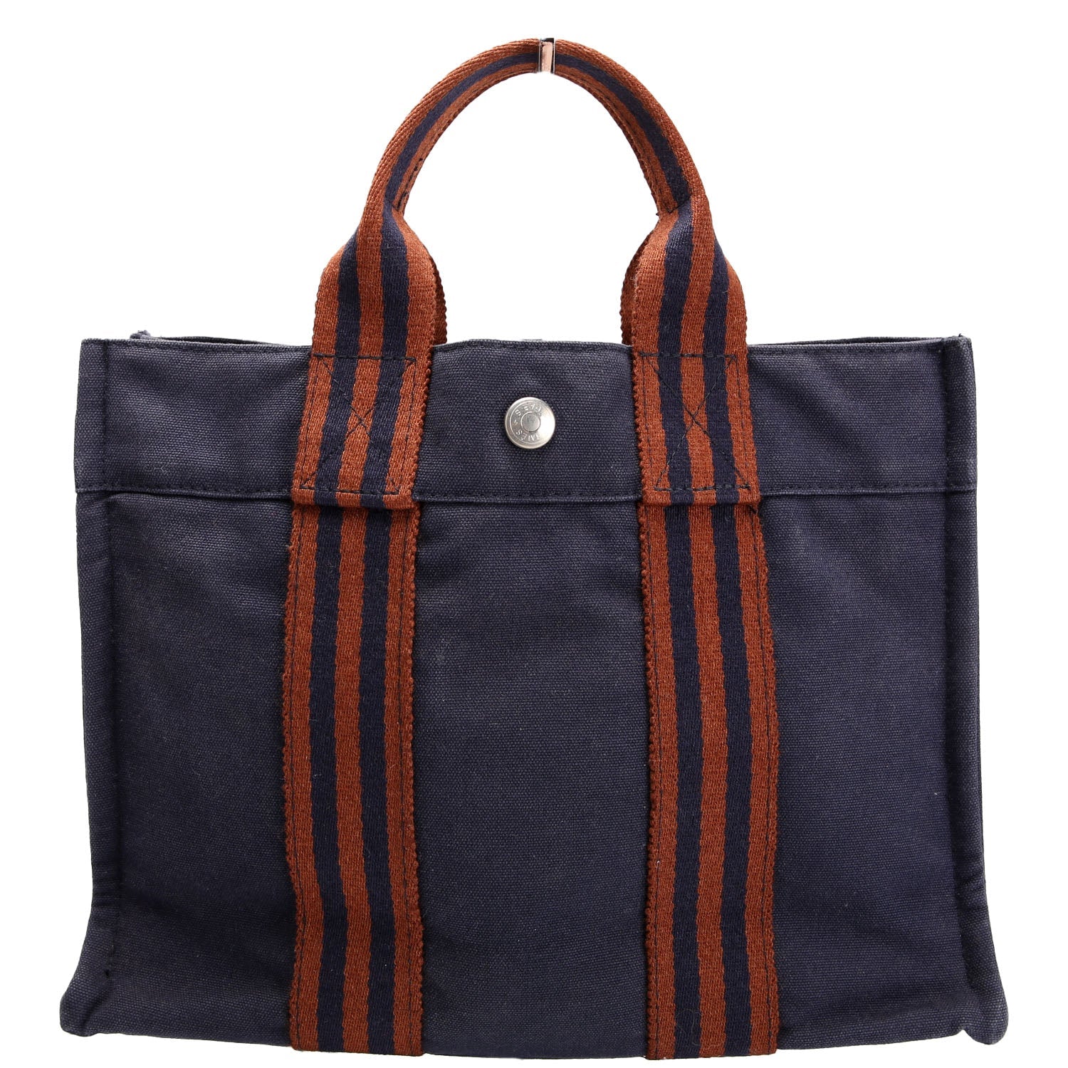 Toile Fourre-Tout PM Tote Navy/Brown