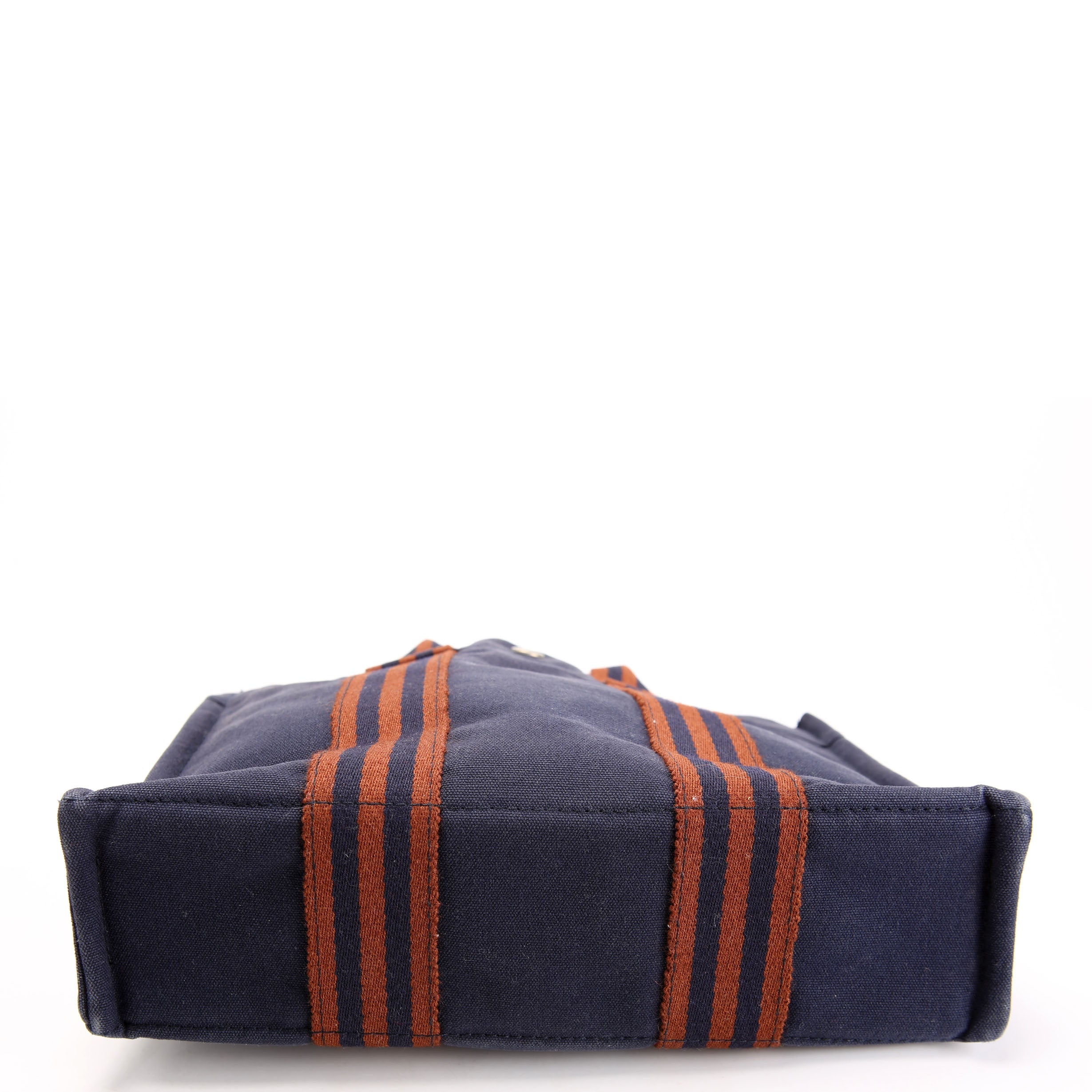 Toile Fourre-Tout PM Tote Navy/Brown