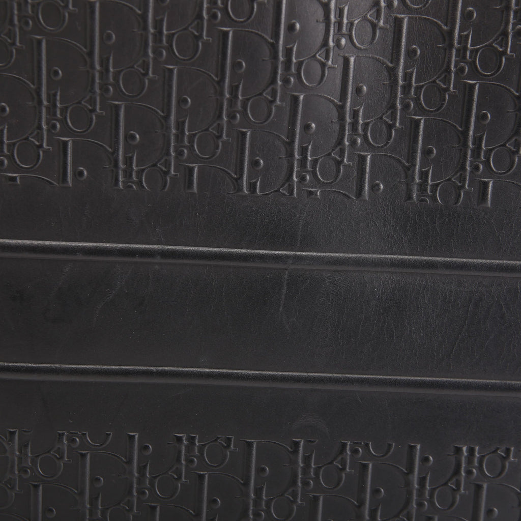 Book Tote Large Calfskin Embossed Black