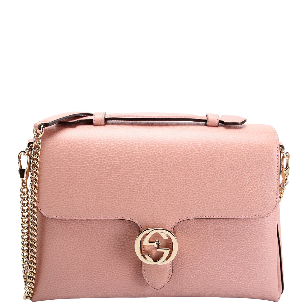 510306 Large Interlocking GG Shoulder Pink
