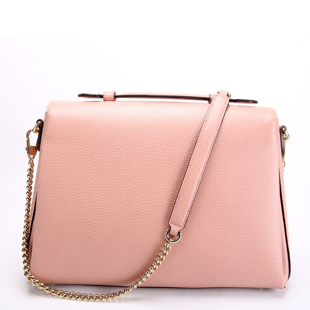 510306 Large Interlocking GG Shoulder Pink