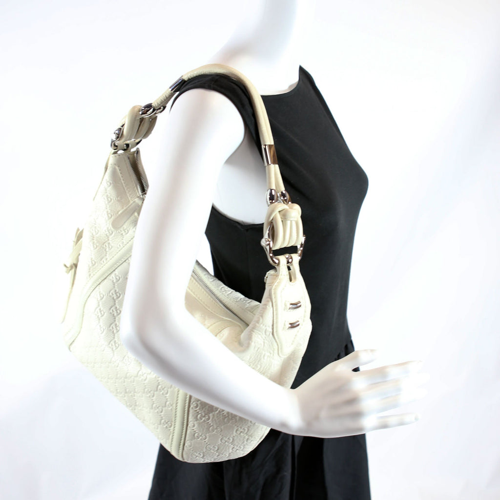 240261 Techno Horsebit Hobo Ivory