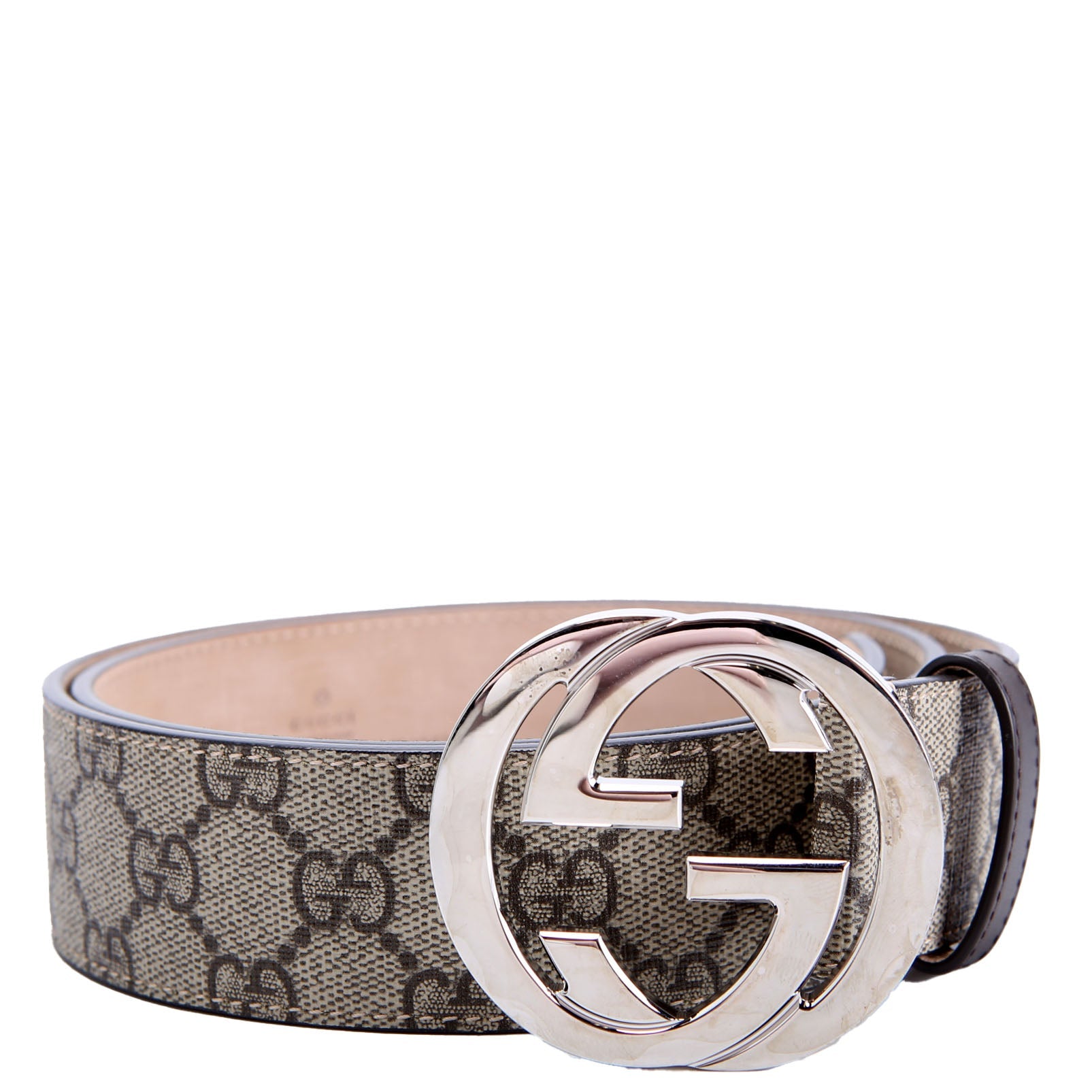 411924 GG Supreme Belt Size 9036 Beige
