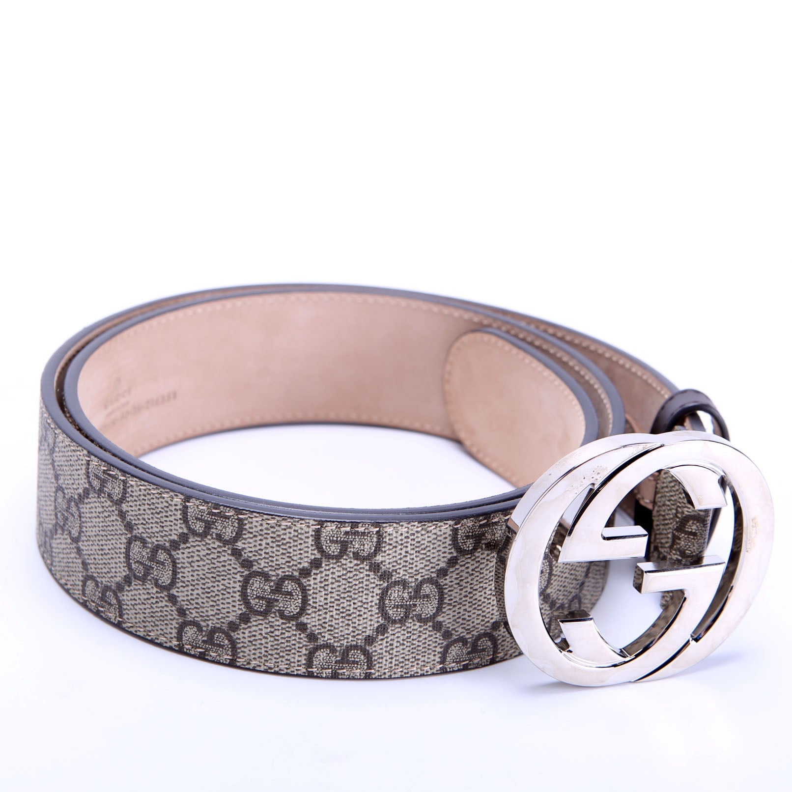 411924 GG Supreme Belt Size 9036 Beige