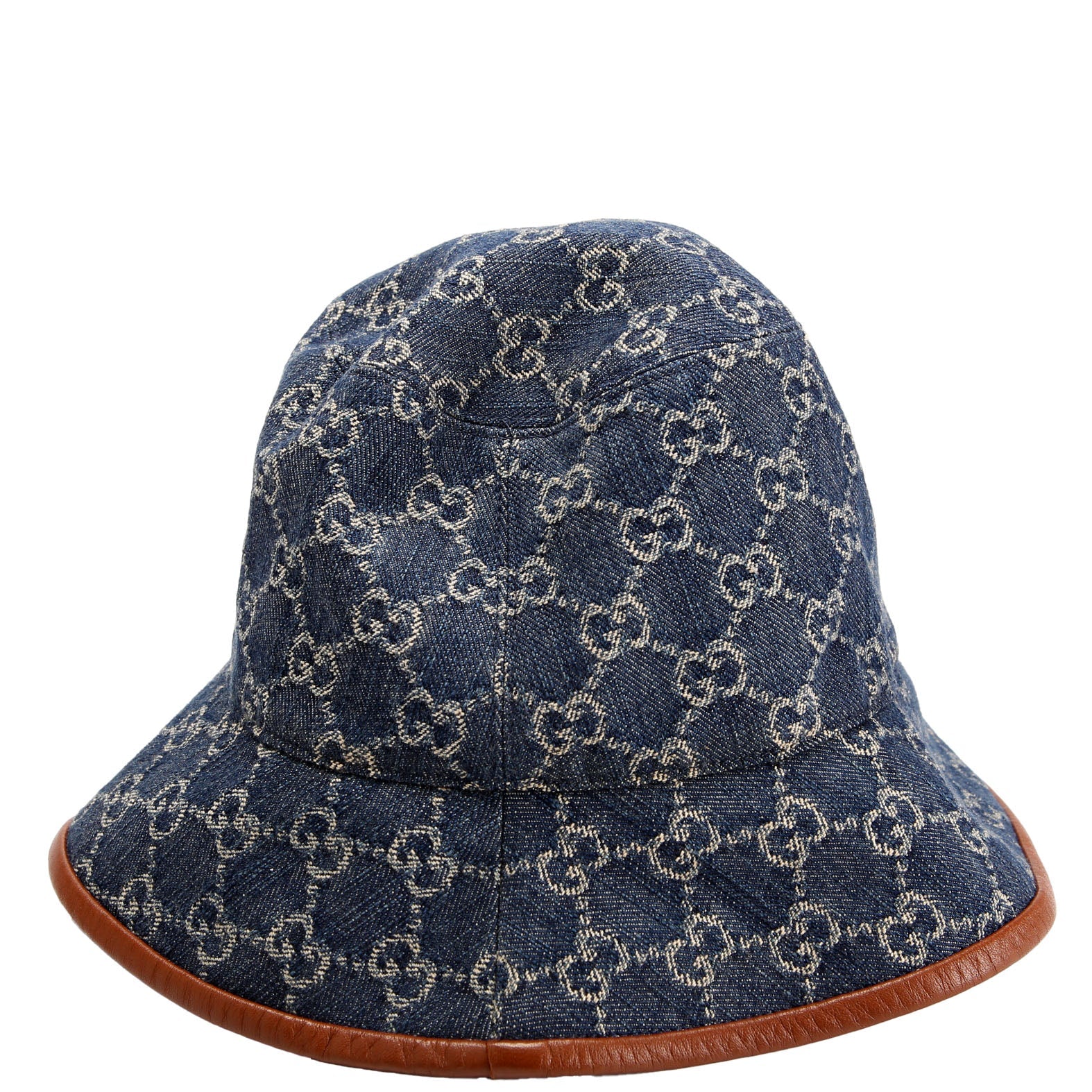 Hat: GG Denim Bucket Hat Size S