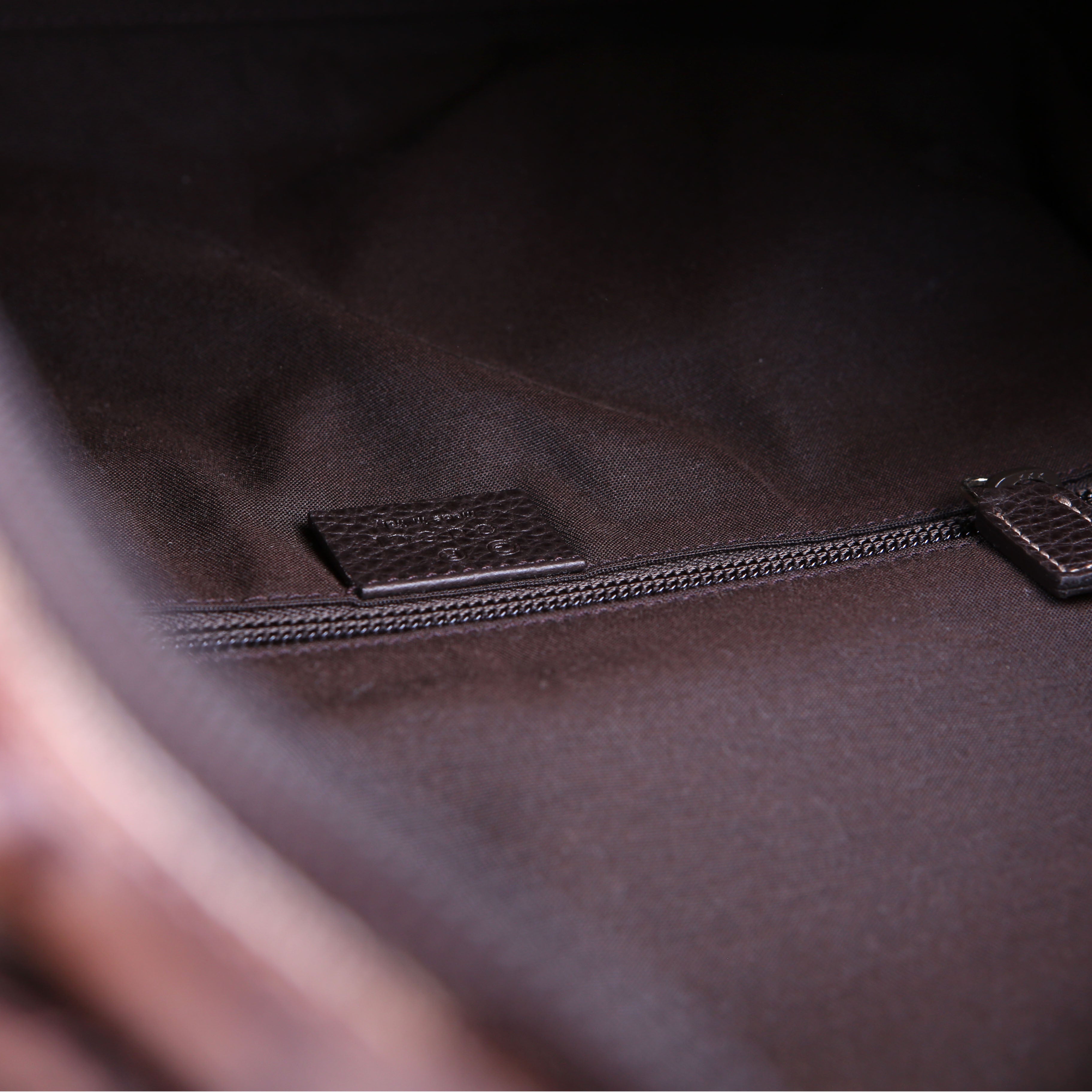 179606 Crystal GG Canvas Backpack Brown
