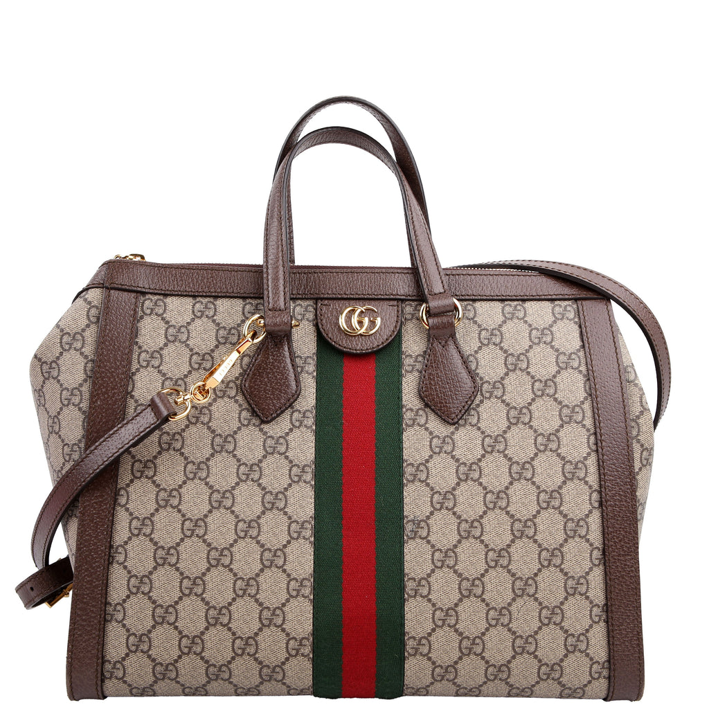 Gucci 524537 Ophidia GG Medium Tote Brown