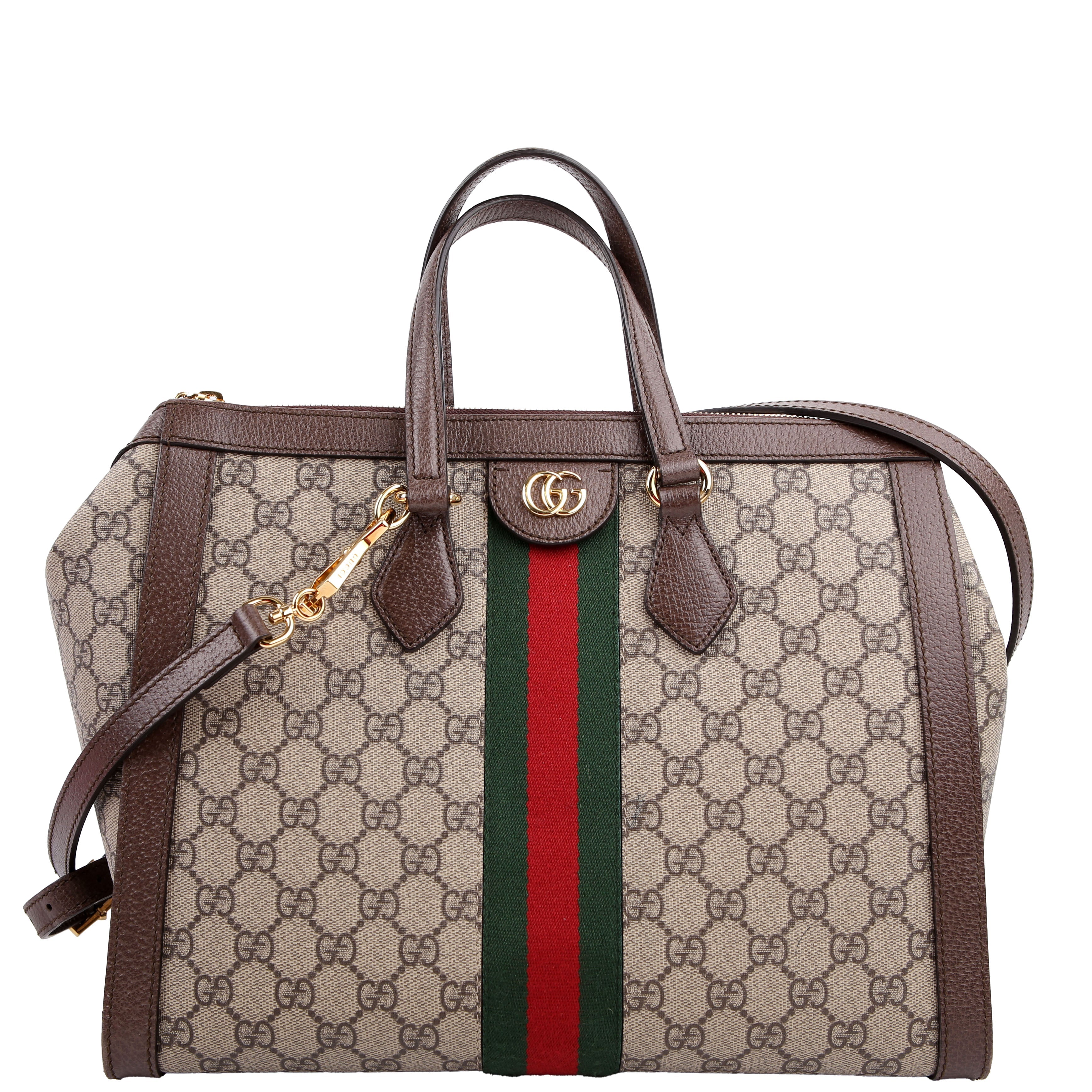 Gucci 524537 Ophidia GG Medium Tote Brown