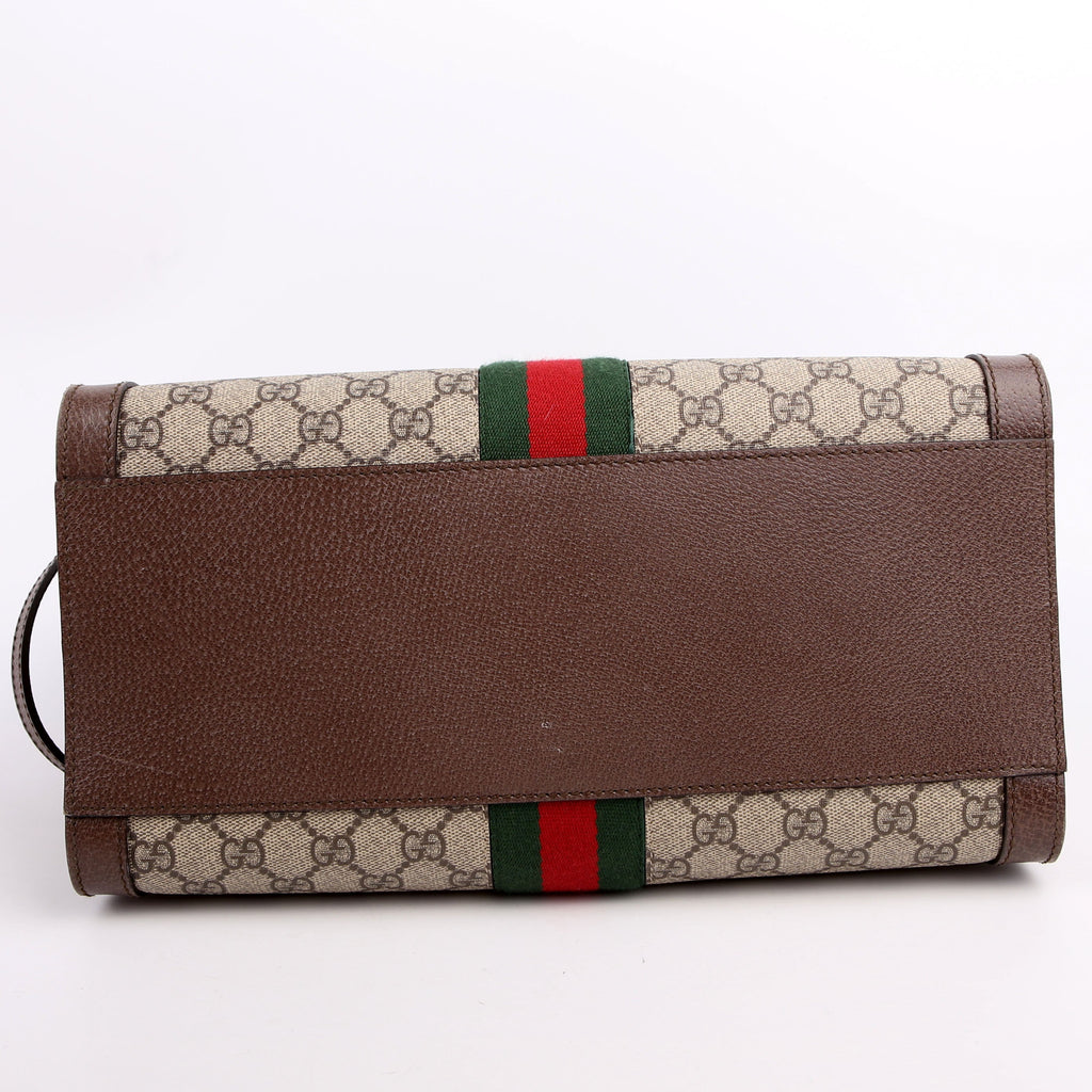 Gucci 524537 Ophidia GG Medium Tote Brown