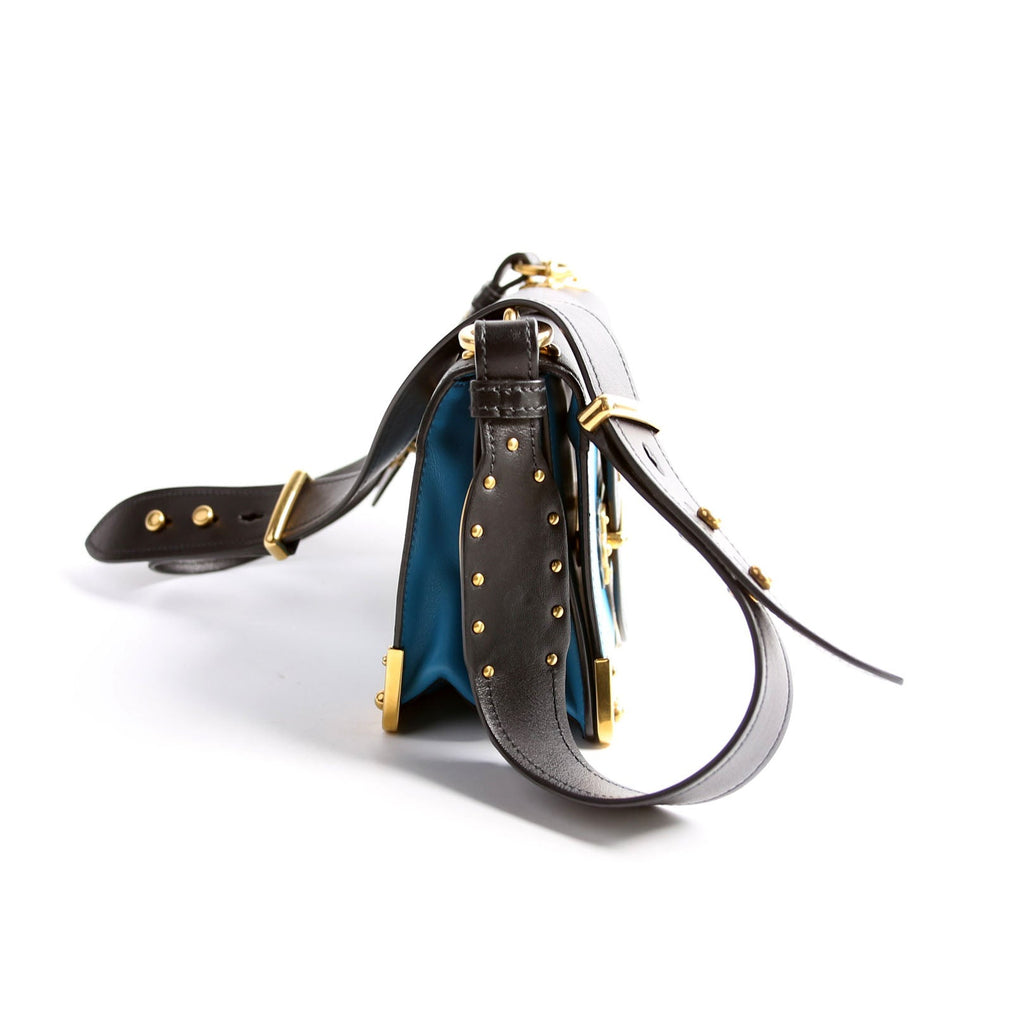 1BD045 Cahier Small Calfskin/Saff Black/Blue