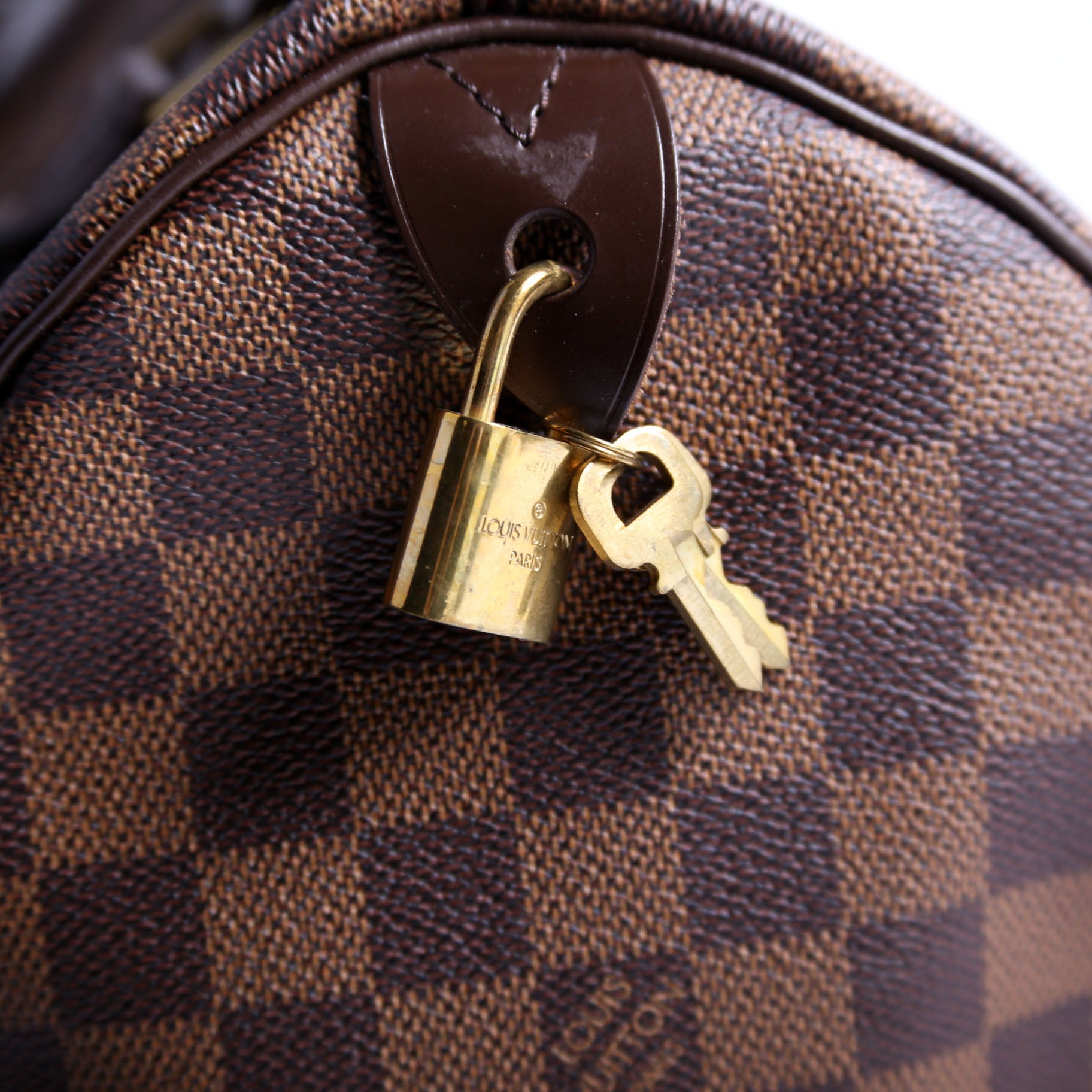 Speedy 30 Damier Ebene Brown/Red