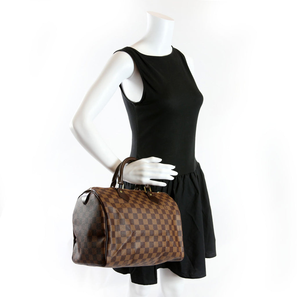 Speedy 30 Damier Ebene Brown/Red