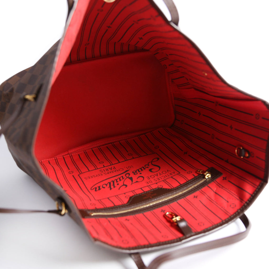 Neverfull MM Damier Ebene Brown/Red