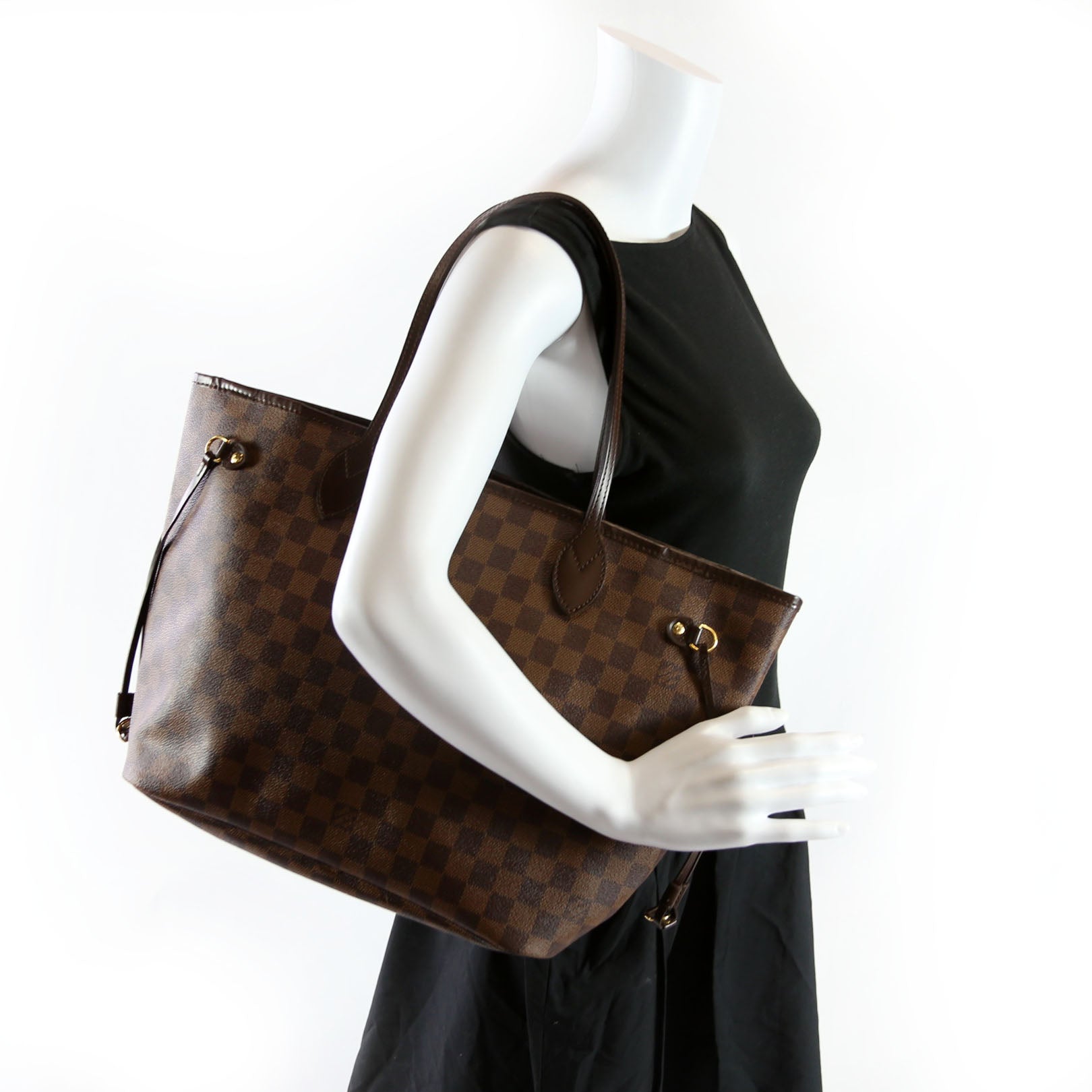 Neverfull MM Damier Ebene Brown/Red
