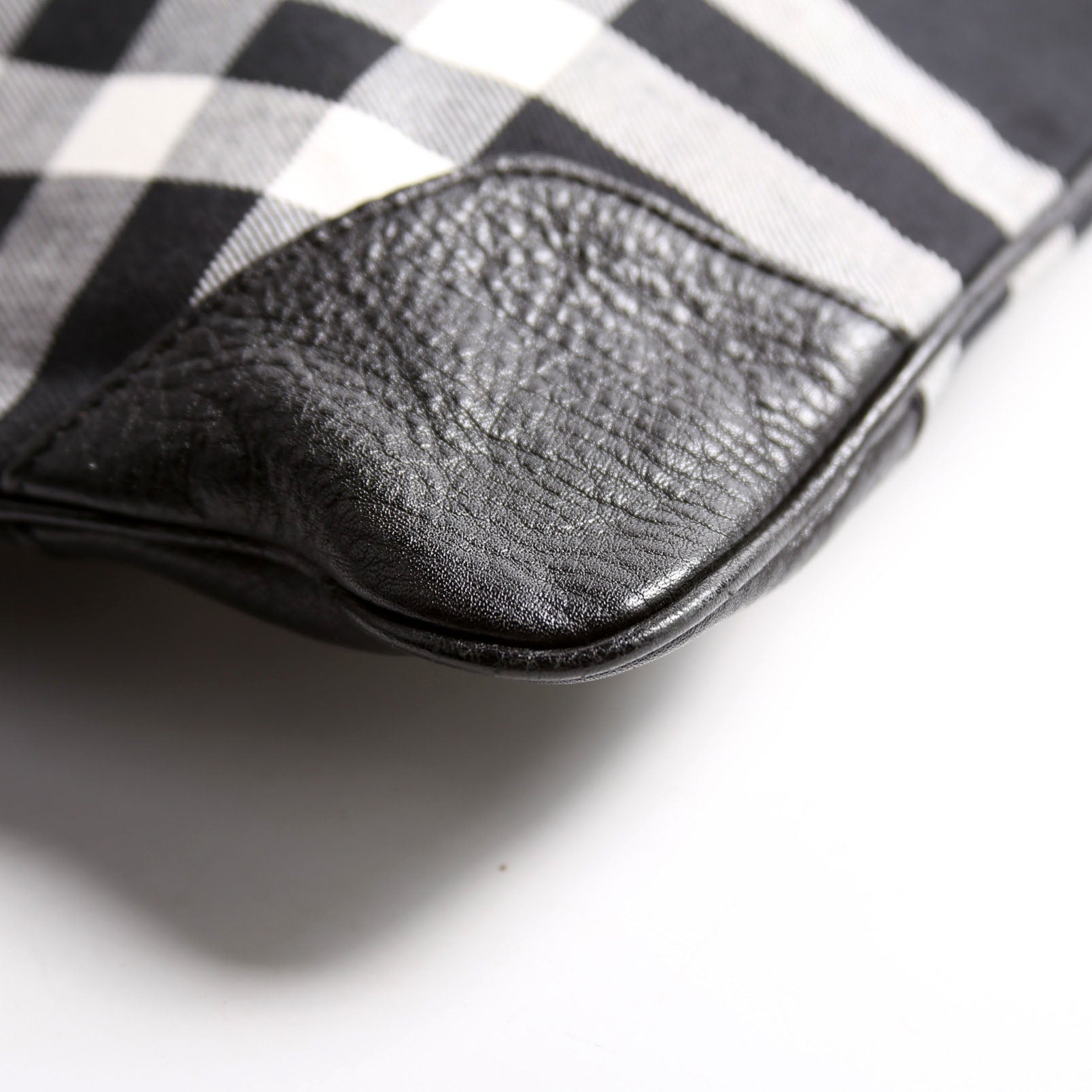Stowell Roll-Up Canvas Tote Black/White