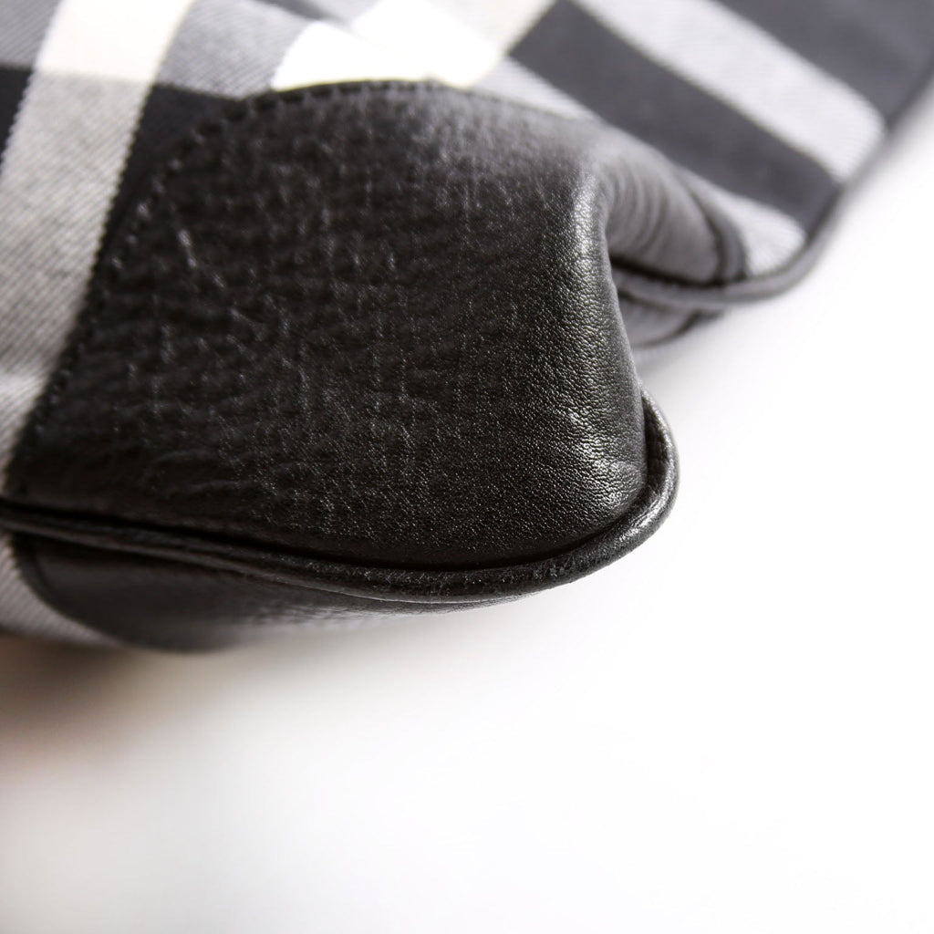Stowell Roll-Up Canvas Tote Black/White