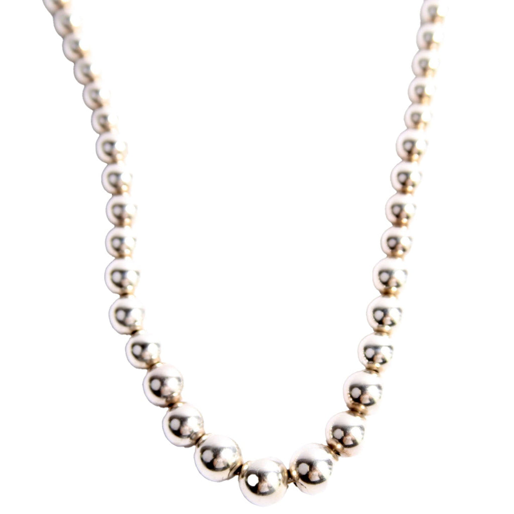 Tiffany Hardware Graduated Ball Necklace 925