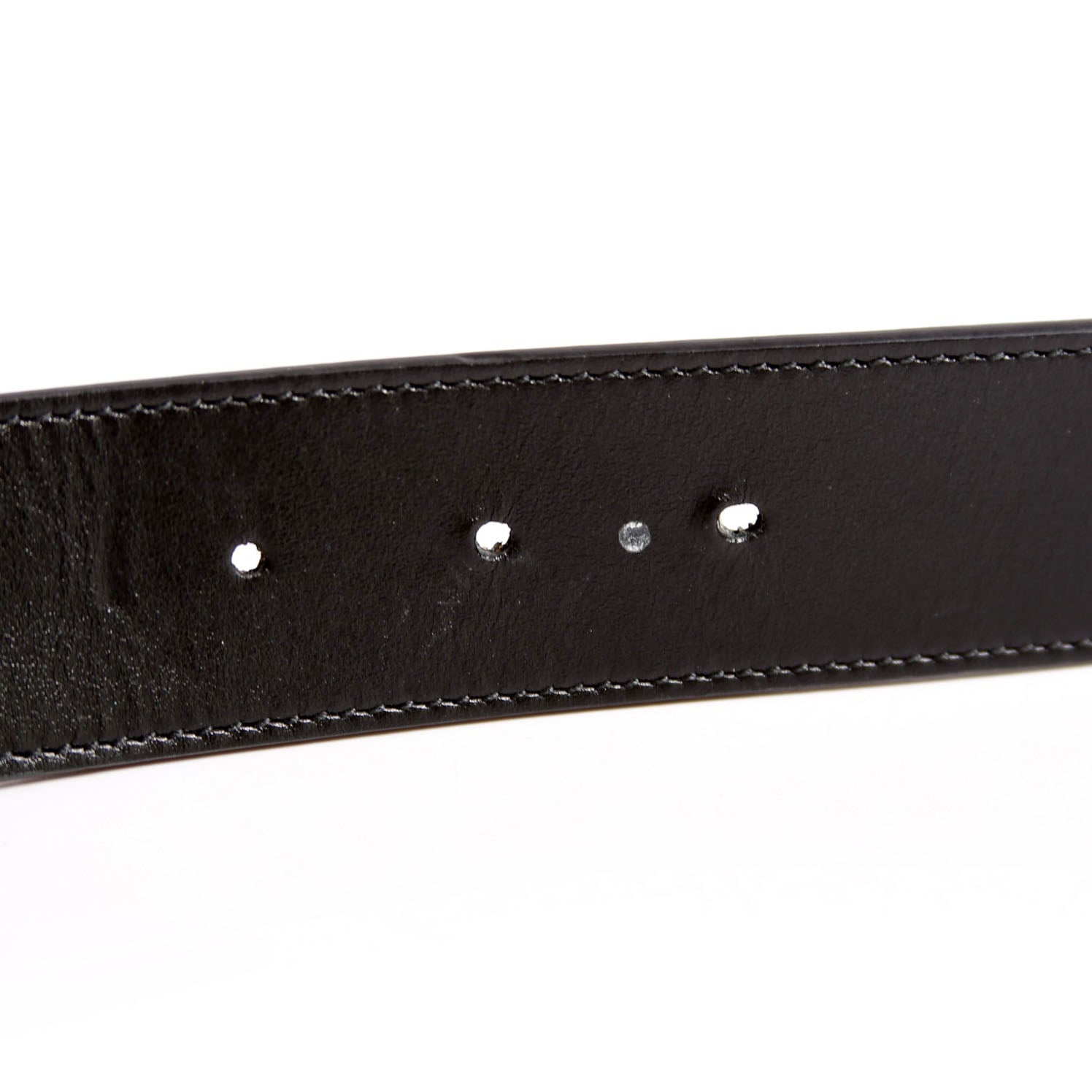 659416 GG Marmont Reversible Supreme/Leather Belt Size 100/40 Beige/Black