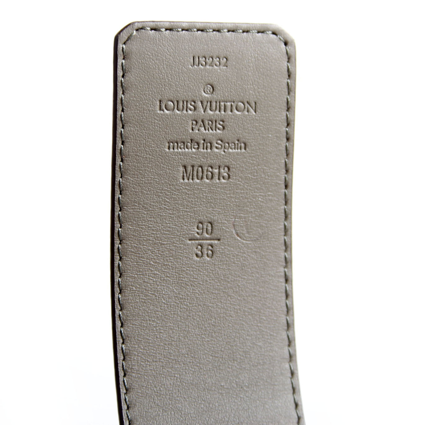 LV Initiales 40MM Reversible Leather/Monogram Belt Size 90/36 Black