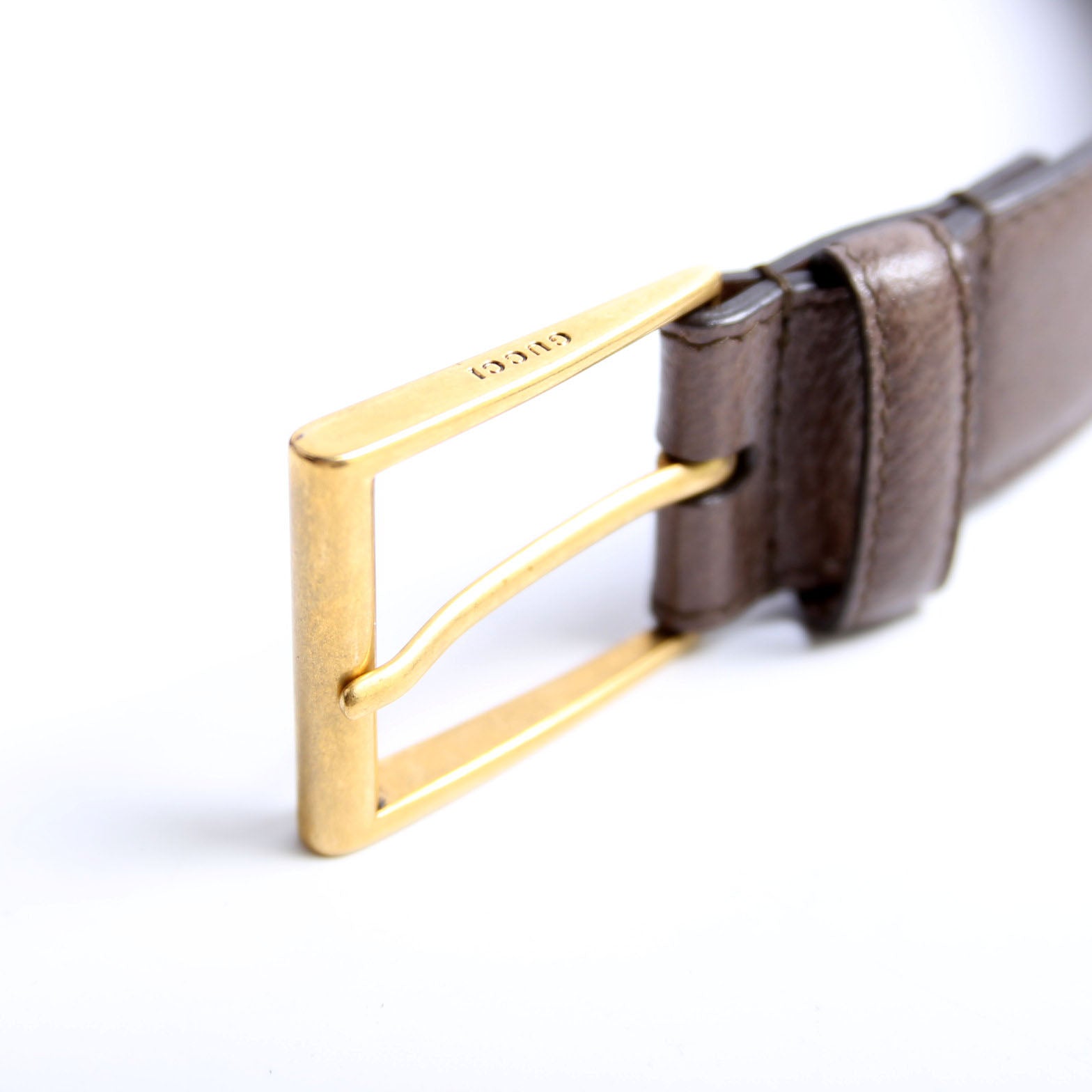 Gucci 495125 Bee Star Belt Size 120/48 Brown/Gold