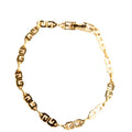 Logo Chain Link Bracelet Gold