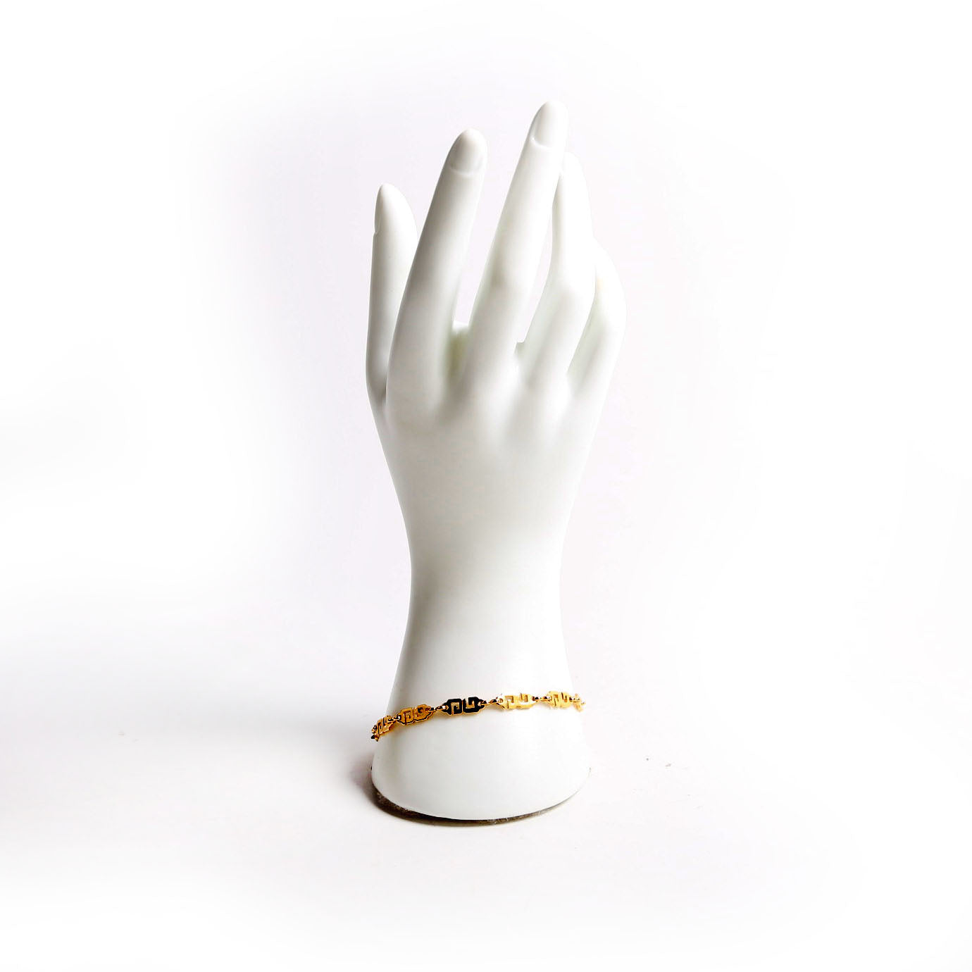 Logo Chain Link Bracelet Gold