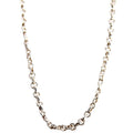 Donut Oval Link 16IN Chain Necklace 925