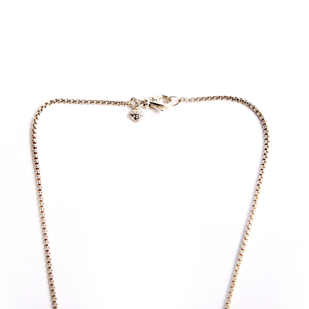 Cushion On Point Pendant Necklace 925/Topaz