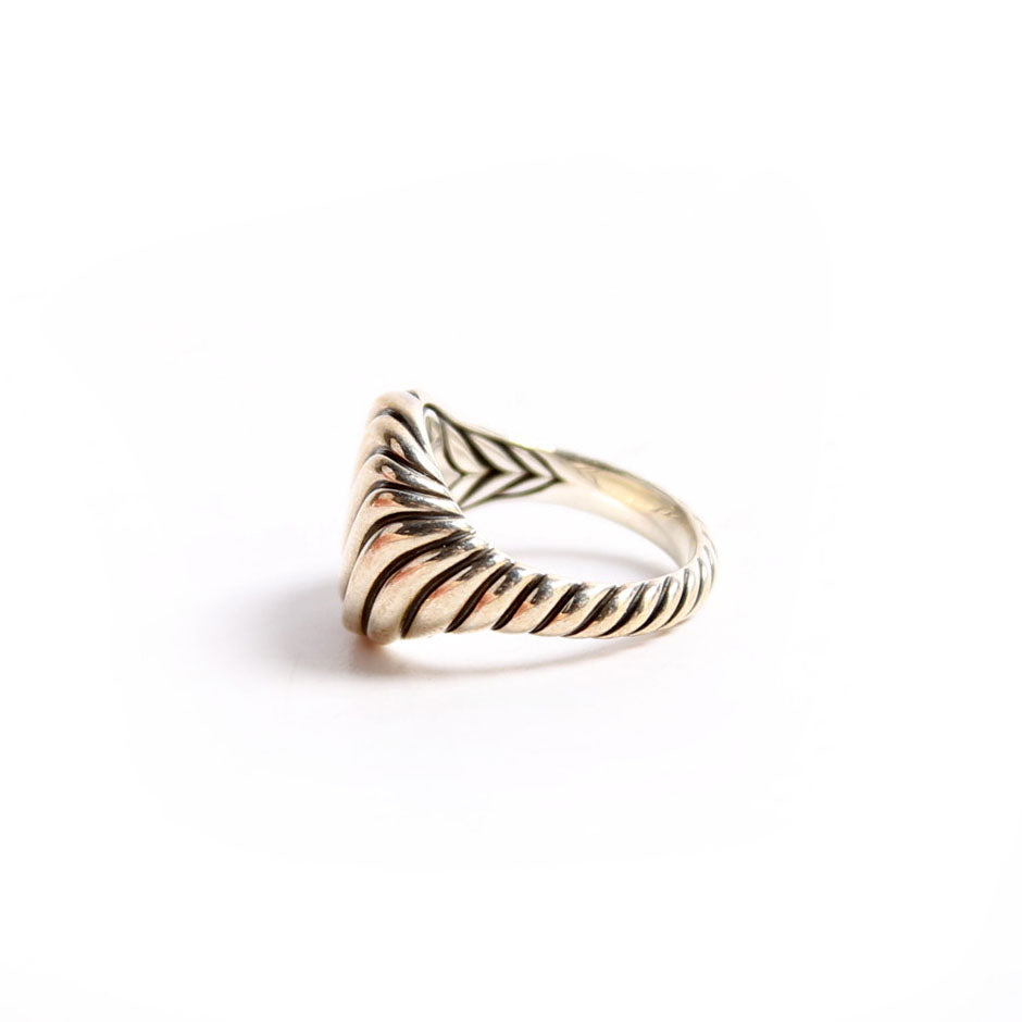 Sculpted Cable Ring 925 Size 4.25