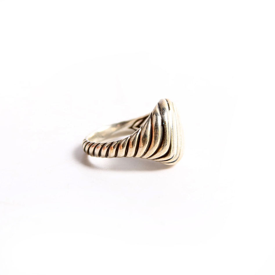 Sculpted Cable Ring 925 Size 4.25