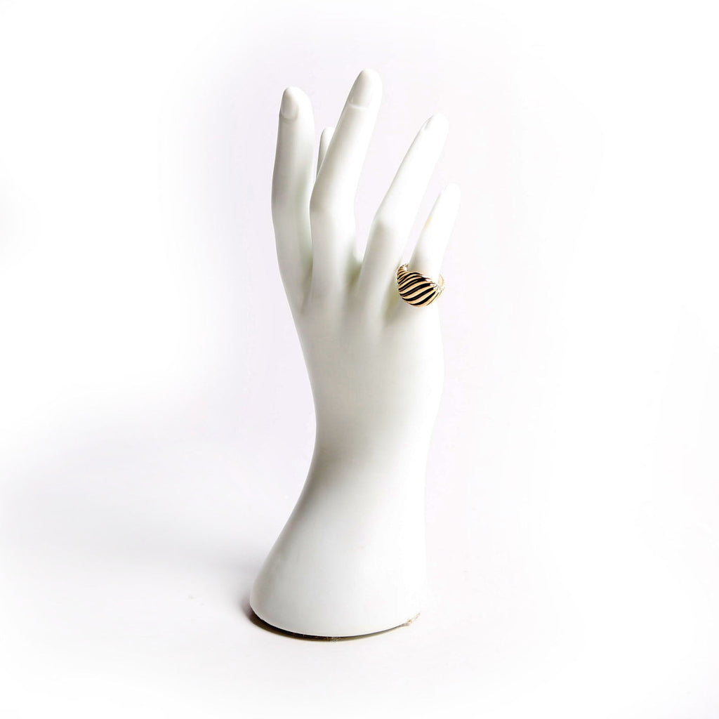 Sculpted Cable Ring 925 Size 4.25