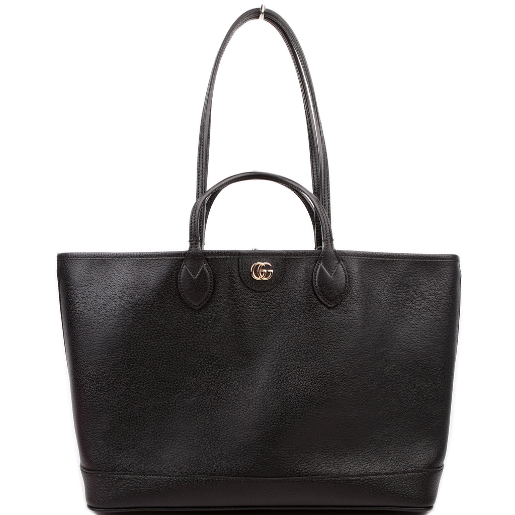 Gucci 739730 Leather Medium Tote Black