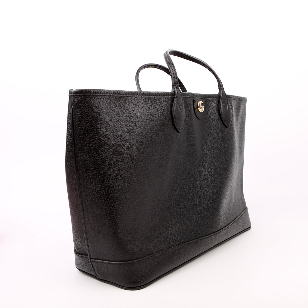 Gucci 739730 Leather Medium Tote Black