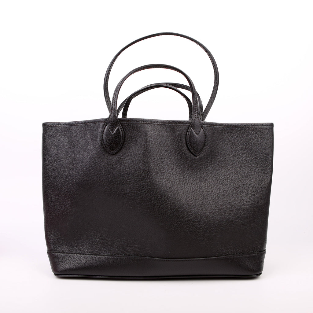 Gucci 739730 Leather Medium Tote Black