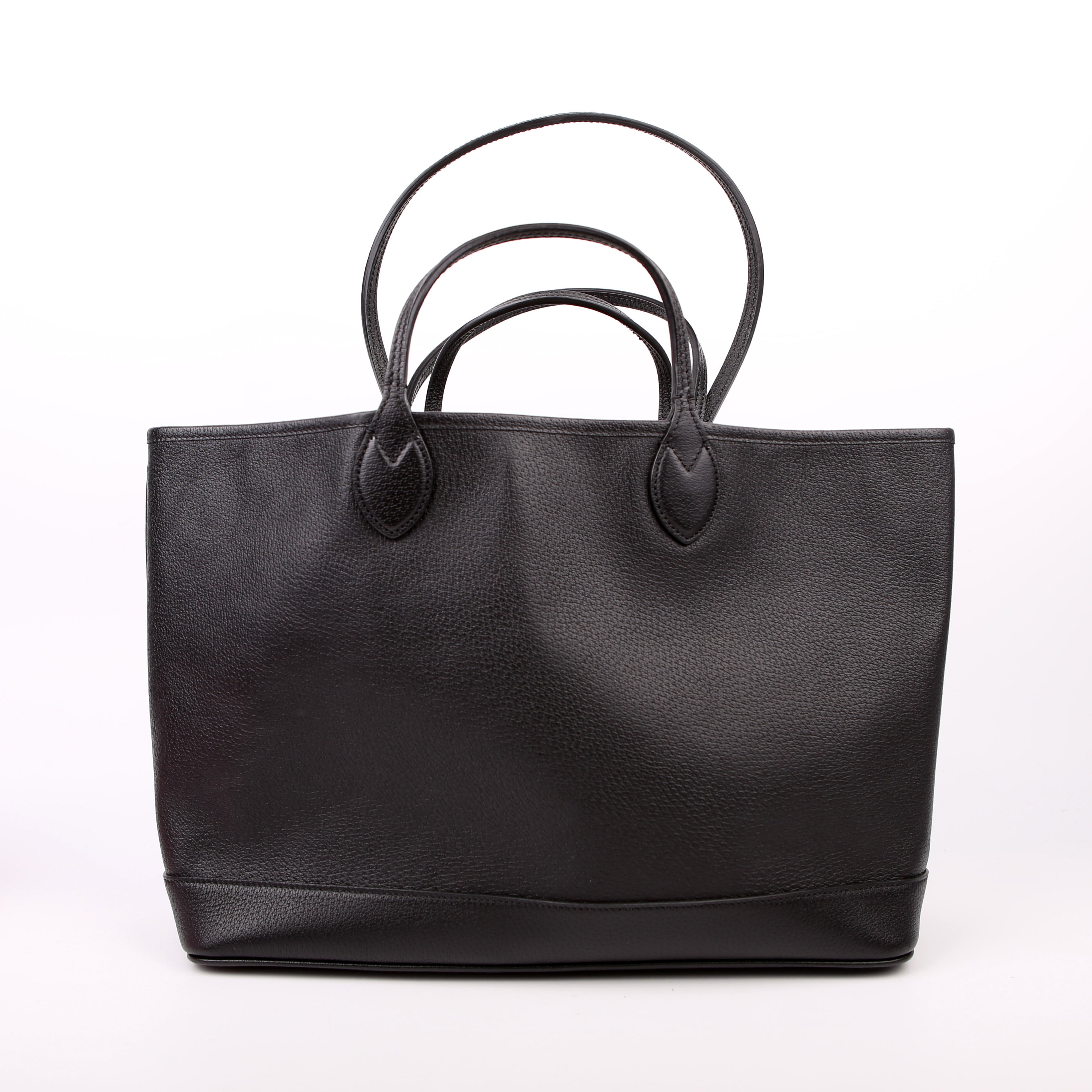 Gucci 739730 Leather Medium Tote Black